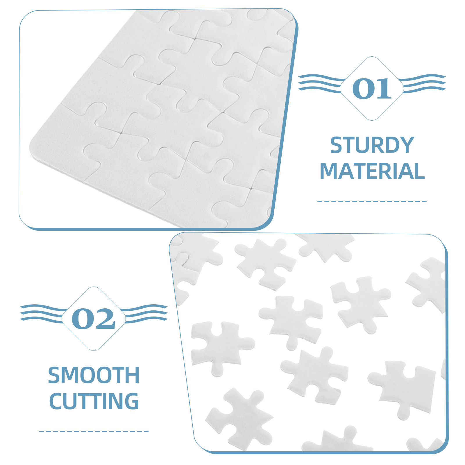 4 folhas de tabuleiro de quebr - Puzzle Blank White avaliação e preço