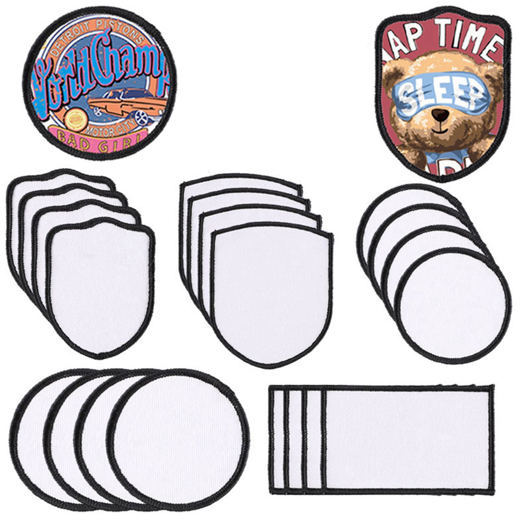 BAAJ-180 peças de patches em b - Hat Sublimation Blank avaliação e preço